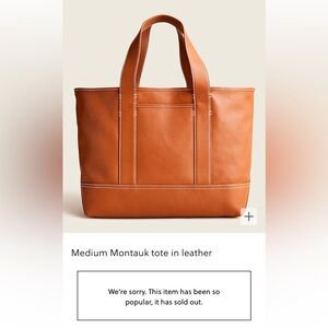J.Crew leather tote